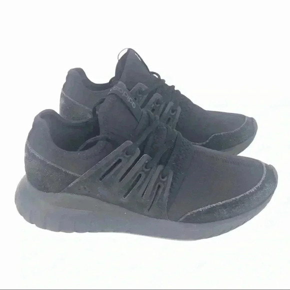 ADIDAS SNEAKERS MENS 5.5 TUBULAR RADICAL CORE BLACK ART S80115 $120 SHOES RETRO - Picture 8 of 16